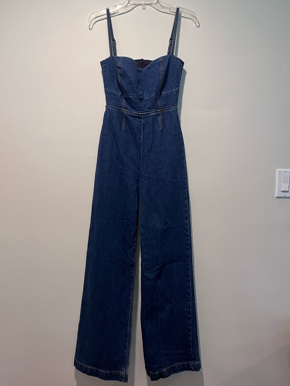 Reformation Daphne Wide-Leg Denim Jumpsuit - Picture 6 of 11